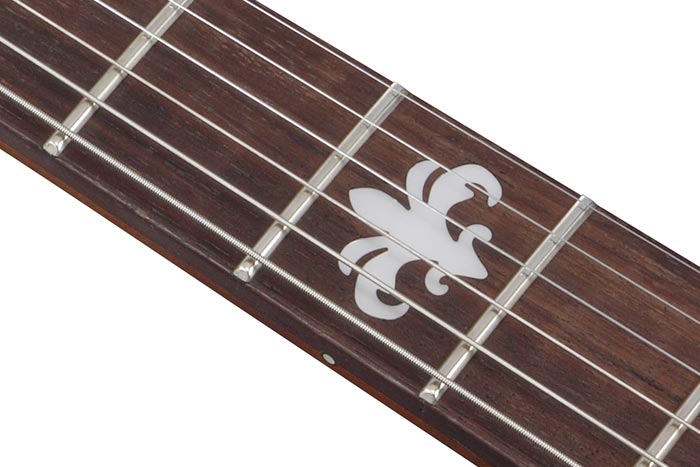 Jumbo frets with Prestige fret edge treatment