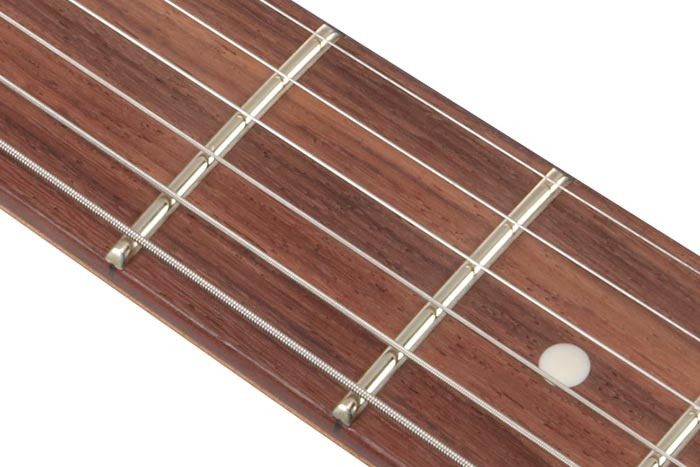 Medium frets with Prestige fret edge treatment