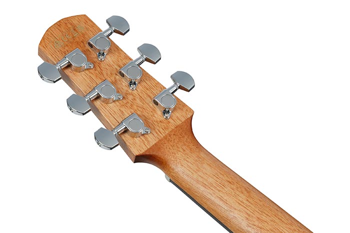 Back of the AAM50CE-CRO's headstock