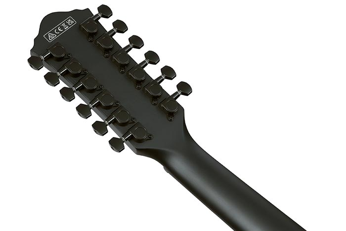 Back of the AEG1221-BOT's headstock