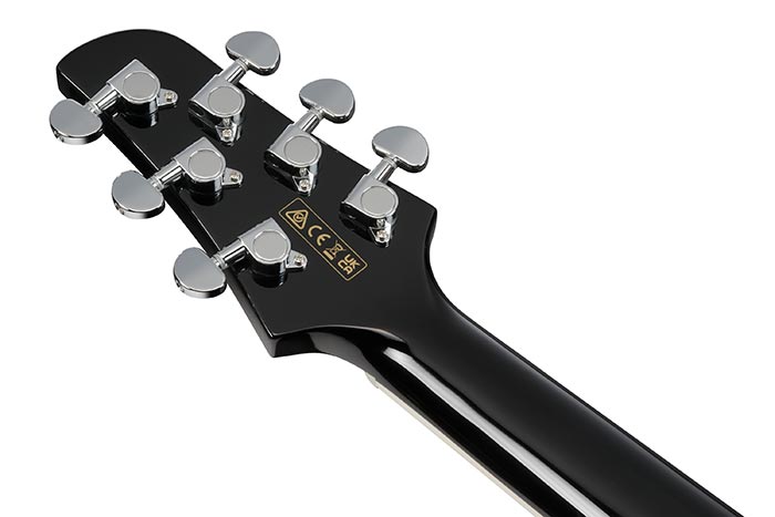 Back of the TCY10PA-BKB's headstock